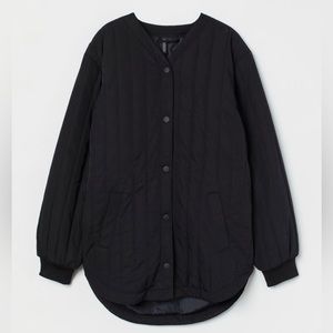 H&M padded baseball style oversized jacket